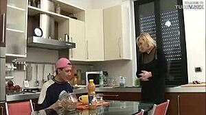 Mature Mom Gets Her Asshole Stretched by Younger Son